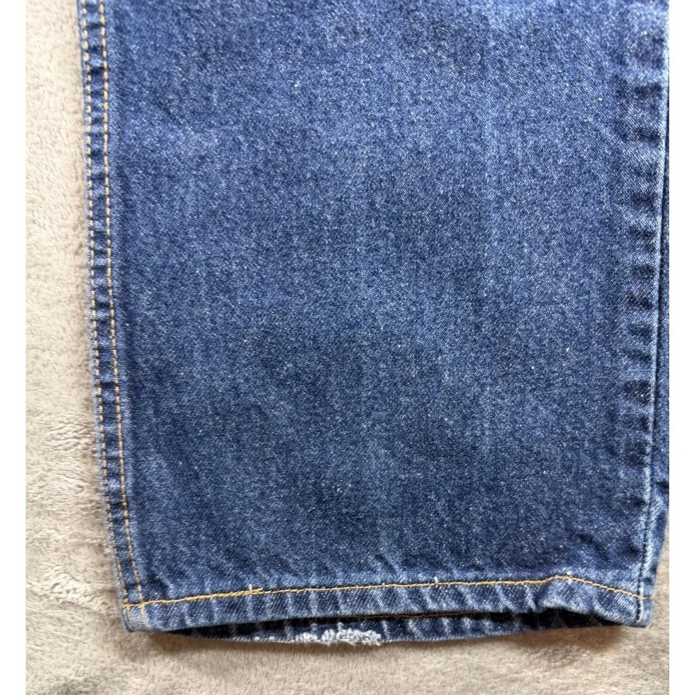 Vtg Levi's 517 Boot Cut Jeans Mens 34x30 USA Black Batwing Denim